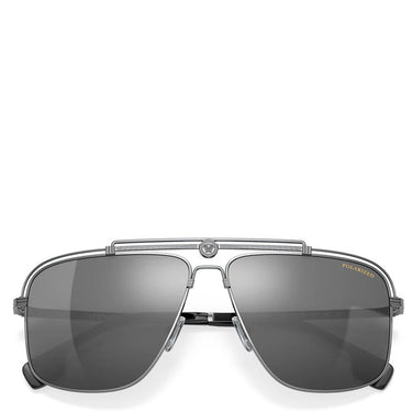 VERSACE VE2242 GUNMETAL W/ POLAR DARK GREY MIRROR SILVER