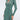 Jeanne Silk Jersey Wrap Dress in Fleurgeo Summer Turquoise