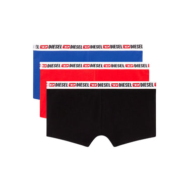 Diesel Umbx-Threepack Boxer Briefs With Side Band Blue/Red/Black