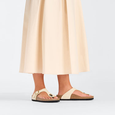 Women's Gizeh Nubuck Leather Ecru Regular/Wide