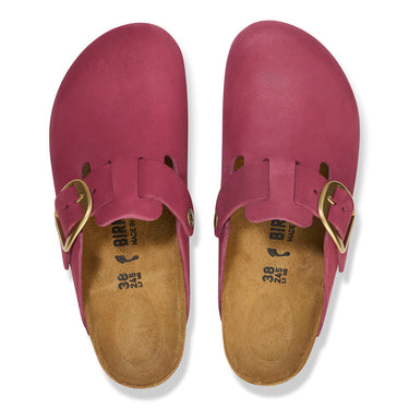 Women's Boston Big Buckle Nubuck Leather Berry Crush Medium/Narrow