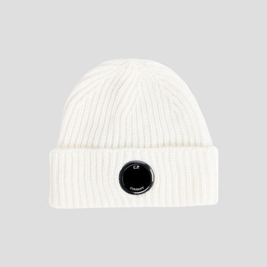 Extra Fine Merino Wool Beanie White