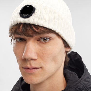 Extra Fine Merino Wool Beanie White