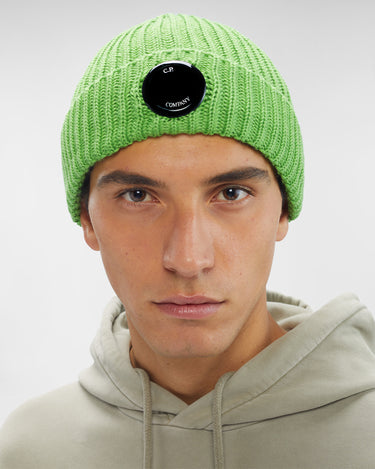 Extra Fine Merino Wool Lens Beanie Classic Green