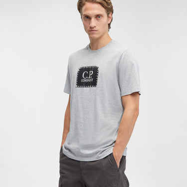 30/1 Jersey Label T-shirt Grey Melange