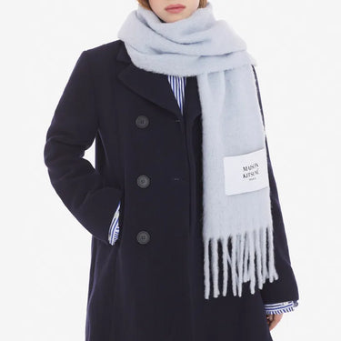 Baby Alpaca Plain Scarf Grey Dawn