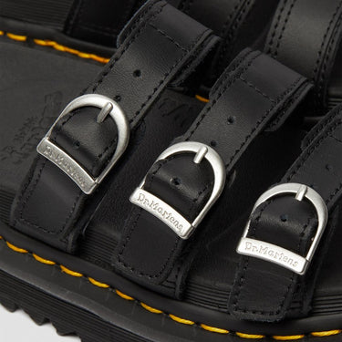 Women's Blaire Leather Slide Sandals Black Hydro
