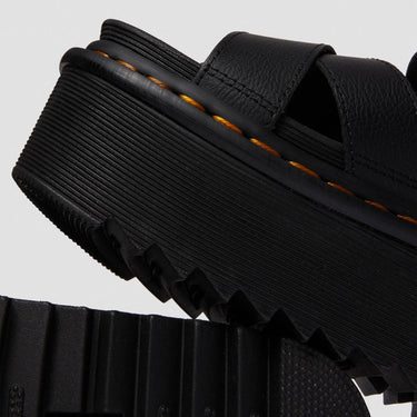 Women's Voss II Athena Leather Strap Platform Sandals Black Athena