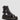 Women's Olson Tumbled Nubuck Leather Gladiator Zip Sandals Charcoal Grey Tumbled Nubuck