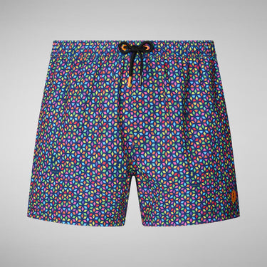 Men's ADEMIR SWIMWEAR 5 INCH in KALEIDOSCOPE MICRO BLUE
