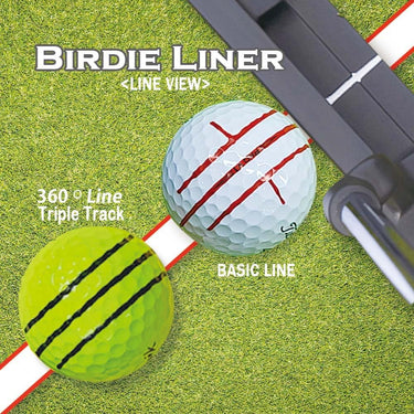 360-Degree Golf Ball Marker Alignment Tool Kit with 3-Color Pens and Gift Box