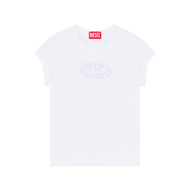 Diesel T-Angie T-shirt With Peekaboo Logo White