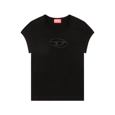 Diesel T-Angie T-shirt With Peekaboo Logo Black