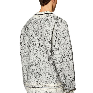 S-Macoval Sweatshirt with cracked coating Black/Grey