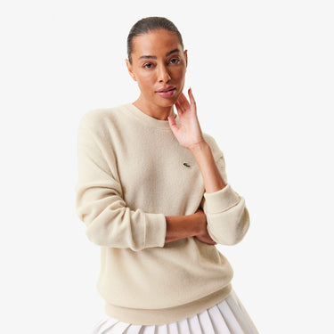 Women's Lacoste x Bandier Cashmere Sweater White