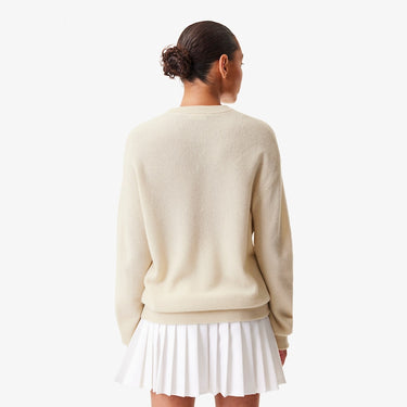 Women's Lacoste x Bandier Cashmere Sweater White