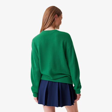 Women's Lacoste x Bandier Cashmere Sweater Green
