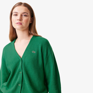 Women's Cashmere Cardigan Green
