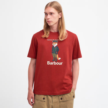 Barbour x Maison Kitsuné Beaufort Fox T-Shirt Burnt Henna