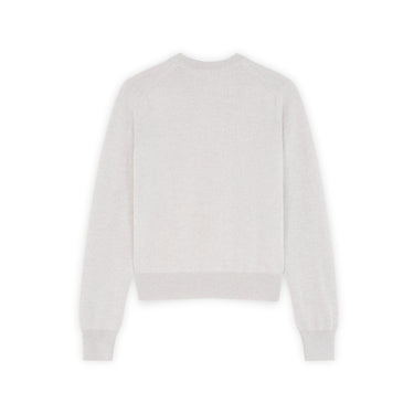 Bold Fox Head Patch Regular Jumper Light Grey Melange