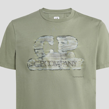 C.P. Company 24/1 Jersey Artisanal Logo T-shirt Agave Green