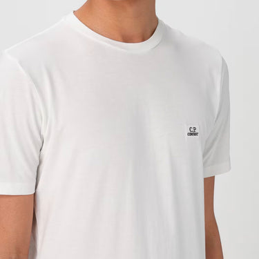 C.P. Company 30/1 Jersey Logo T-shirt Gauze White