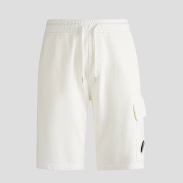 C.P. Company Light Fleece Utility Shorts Gauze White