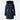 CALLA Agile-360 stretch light down coat with blue fox fur collar Black