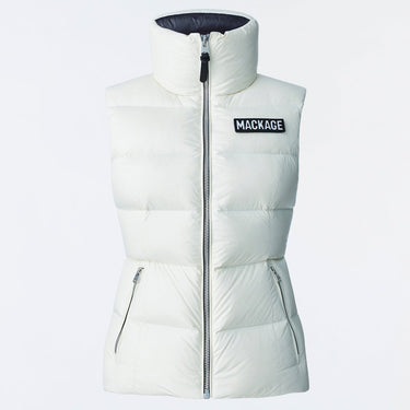 CHAYA lustrous light down vest for ladies Cream