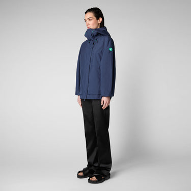 Women's Suki Hooded Rain Jacket In Navy Blue