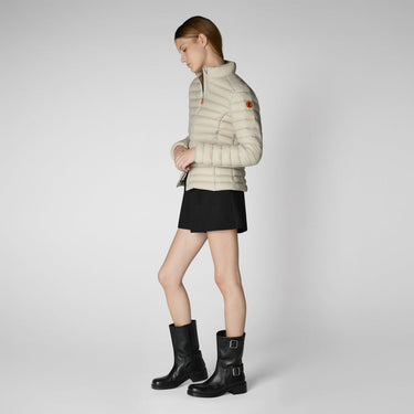 Women's Carly Puffer Jacket in Rainy Beige
