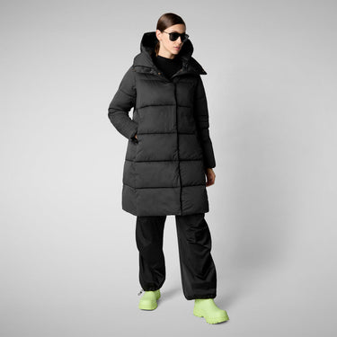 Woman's animal free puffer jacket Sibyl in black