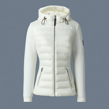 DELLA-R Hybrid Jacket with Hood Cream