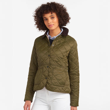 Deveron Quilted Jacket Olive / Pale Pink