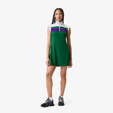 Women's Recycled Fiber Tennis Dress with Built-In Shorts Rocket/White