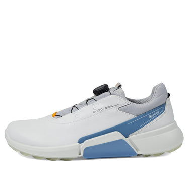 Ecco Men's Golf Biom H4 Boa Shoe White / Retro Blue