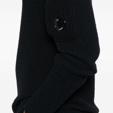 Fleece Knit Crewneck Vanisé Knit Black