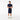 Men's Sport Tennis Solid Diamond Weave Taffeta Shorts Navy Blue