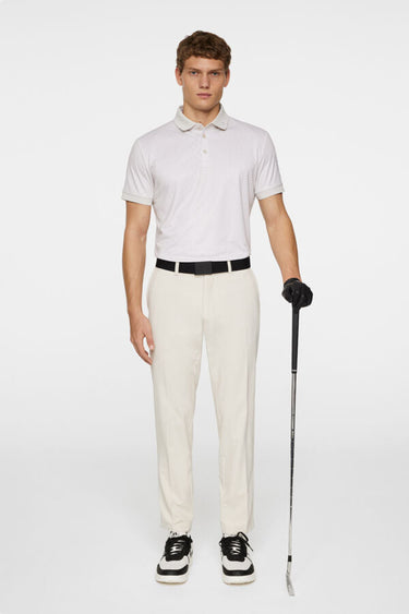 J.LINDEBERG Men's Tour Tech Print Polo SHADOW BRIDGE MOONBEAM