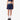 Women's Piqué Tennis Skirt with Built-In Shorts Navy Blue