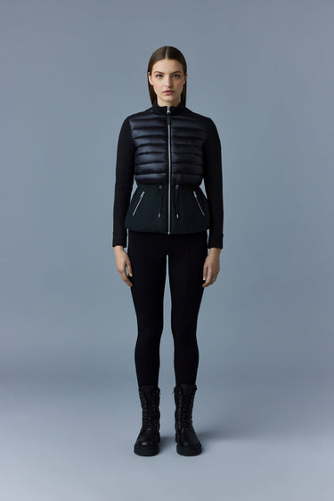 JOYCE Hybrid jacket with peplum Black