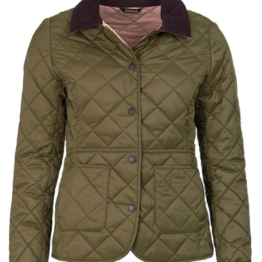 Deveron Quilted Jacket Olive / Pale Pink