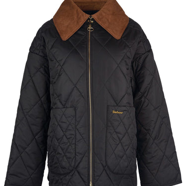 Barbour Woodhall Quilted Jacket Classic Black/Classic Black/Sage Tartan