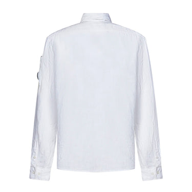 Linen Pocket Shirt Gauze White