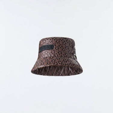 MADDY Light down monogram logo bucket hat Coffee