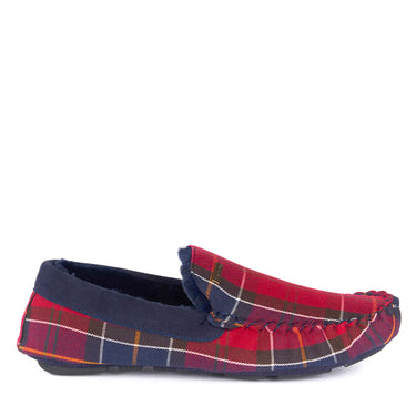 MEN'S MONTY SLIPPER MERLOT TARTAN