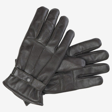 Barbour Burnished Leather Thinsulate Gloves Dark Brown