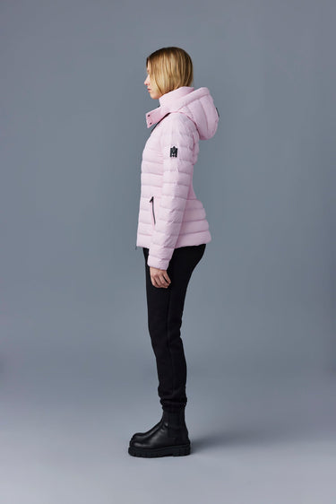 MICHI Agile-360 stretch light down jacket with hood Bright Pink