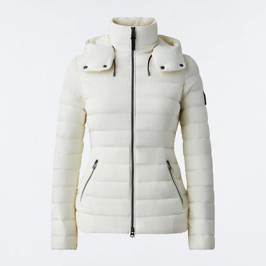 MICHI Agile-360 stretch light down jacket with hood Cream