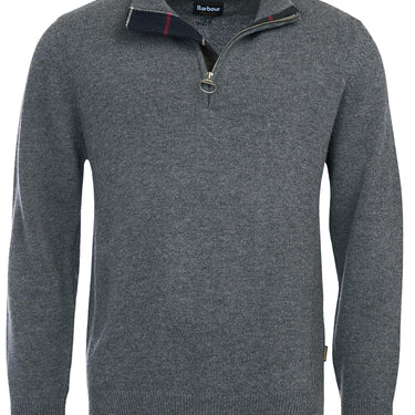 Barbour Holden Half Zip Sweater Mid Grey Marl
